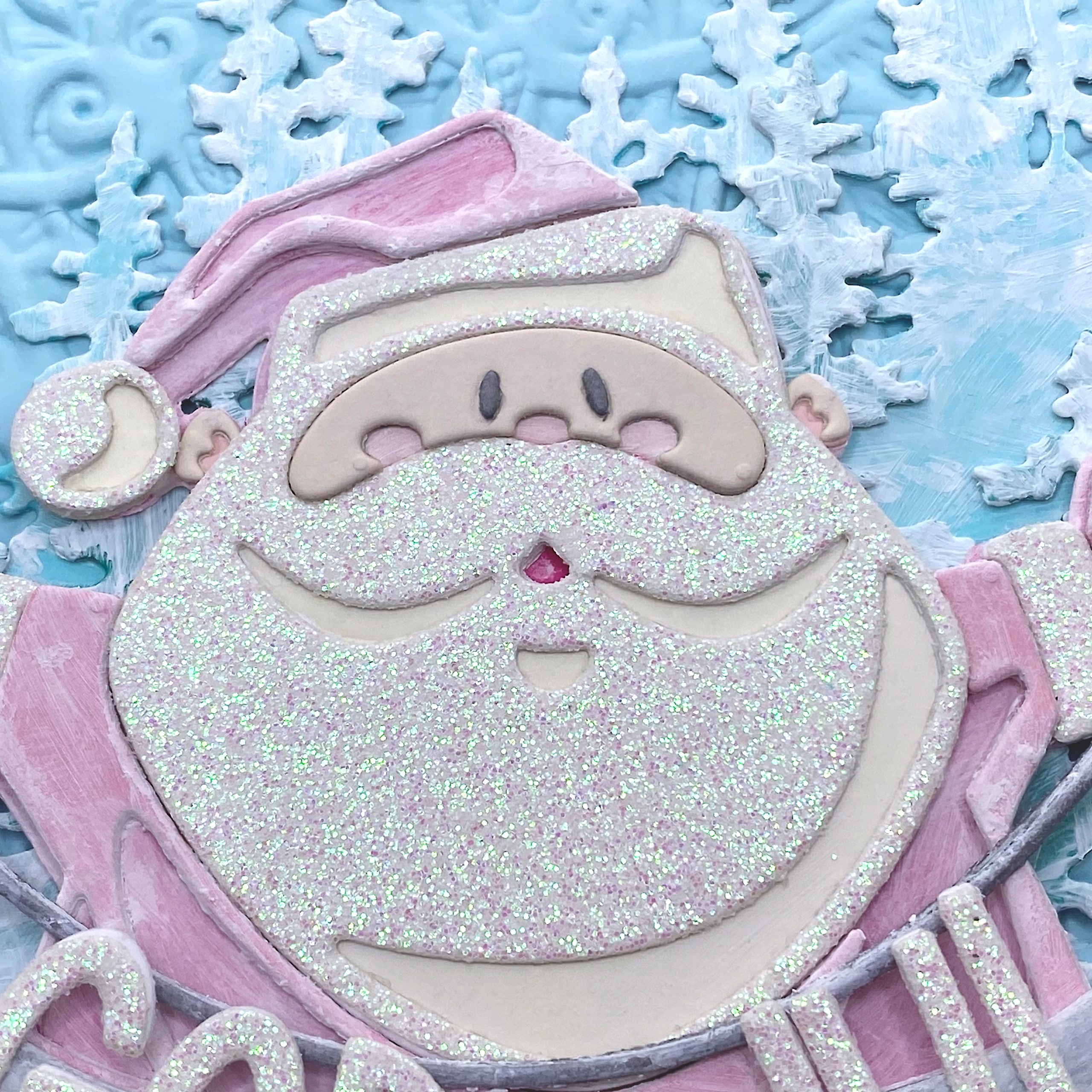 Shabby Chic Tim Holtz Santa