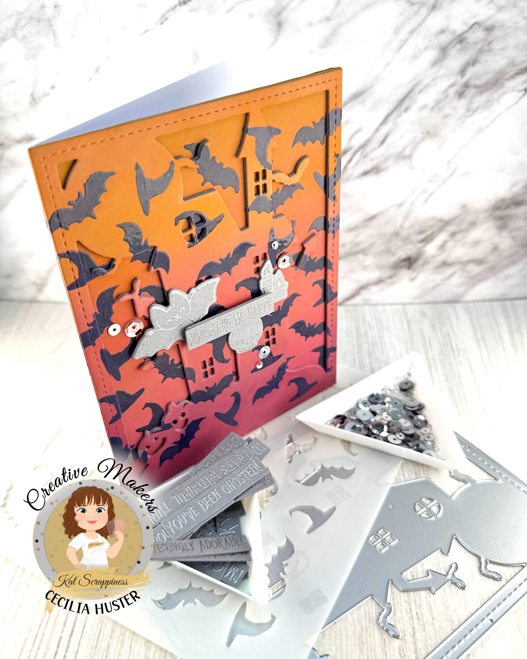 Stenciled Emboss Resist