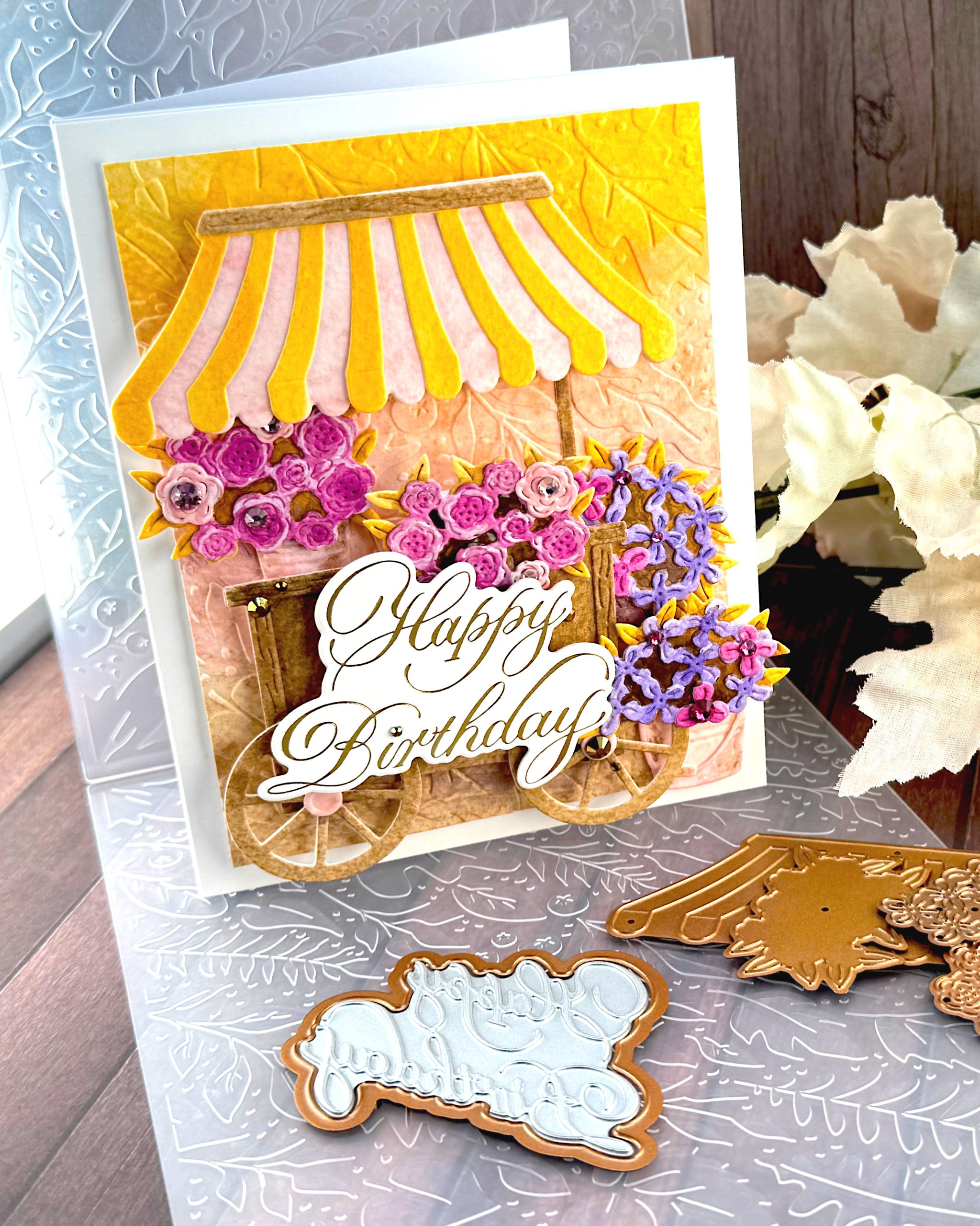 Autumn Flower Cart